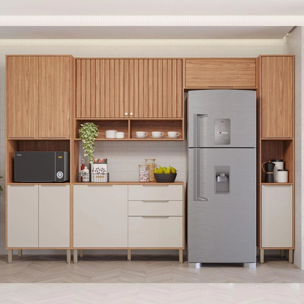 Armário de Cozinha Compacta 5 Peças – Praticidade e Estilo para sua Cozinha