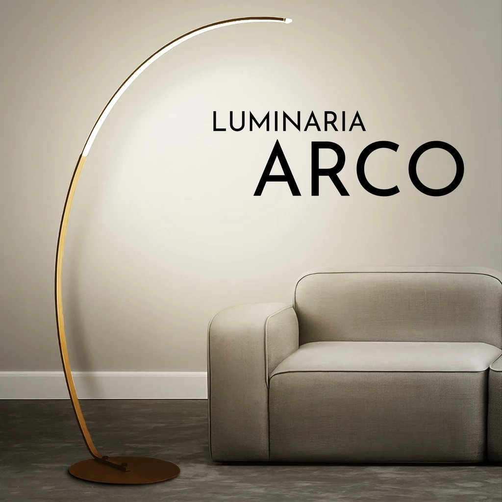 Luminária de Piso com Design Moderno – Sofisticação e Conforto para Seu Ambiente