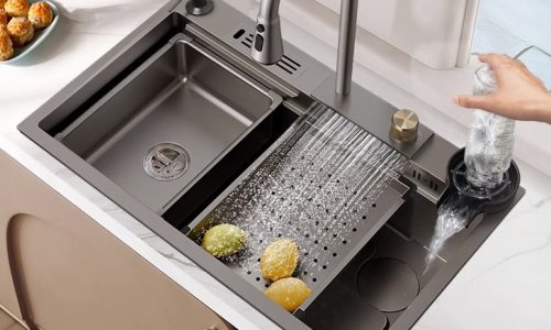 Kit Cuba Cascata Gourmet em Aço Inox Premium: Elegância e Praticidade na Sua CozinhaSe você busca funcionalidade, durabilidade e sofisticação para sua cozinha, o Kit Cuba Cascata Gourmet Aço Inox Premium é a escolha ideal. Este conjunto completo combina design moderno com alta performance, proporcionando uma experiência prática e conveniência no dia a dia