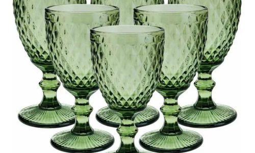 Taças Bico de Abacaxi Verde – Sofisticação para Sua Mesa Posta