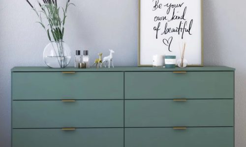 Cômoda Ditália 6 Gavetas DM-243 Verde Oliva – Organização e Estilo para o Seu Quarto