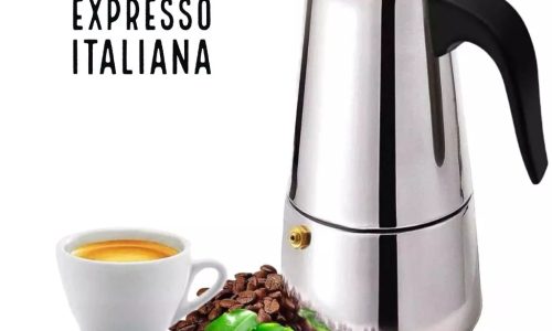 Cafeteira Italiana em Inox – Perfeita para Amantes de Café