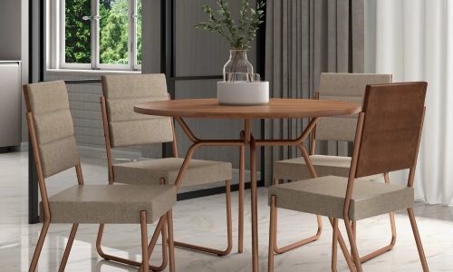 Conjunto Sala de Jantar San Francisco Carraro Elegância e Conforto para o Seu Lar