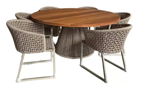 Conjunto para Jardim em Madeira Maciça – Sofisticação e Conforto ao Ar Livre