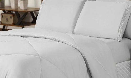 Jogo de Cama Kit 06 Peças com Lençol e Fronha Bordado Inglês – Elegância e Conforto no Seu Quarto