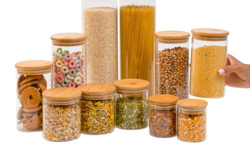 Kit-11-potes-de-vidro-com-tampa-de-bambu-hermeticos-redondos