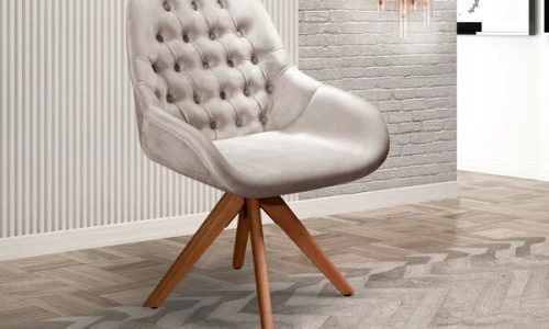 Poltrona Decorativa Giratória – Sofisticação e Conforto em Um Só Produto